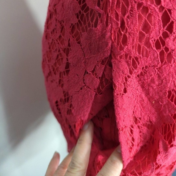 Signature8 Open Back Red Lace Dress | NWT | LARGE‎ - Picture 9 of 11
